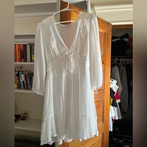 Boho Flowy white dress